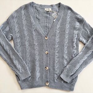 NWT Jessica Simpson Cable Knit Cardigan Sweater